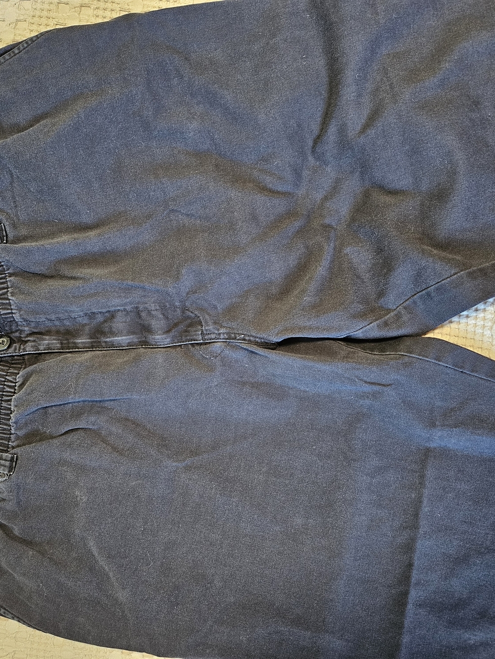 Black Casual Pull-On Pants